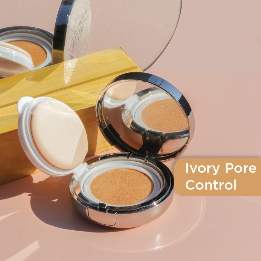 ☁ LUVENA GLITZ Ivory Pore Control Cushion ●