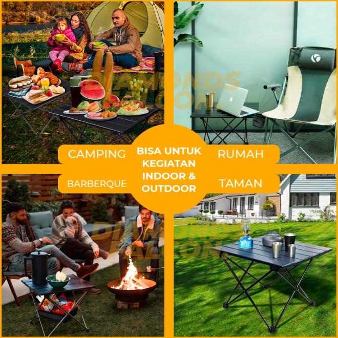 Meja Lipat Outdoor Aluminium Meja Lipat Camping Meja Lipat Portable