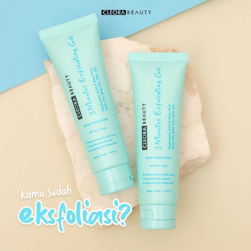 [Ready Stock] Cleora 3 Minutes Exfoliating Gel - Peeling Gel - Exfoliasi [50ml]