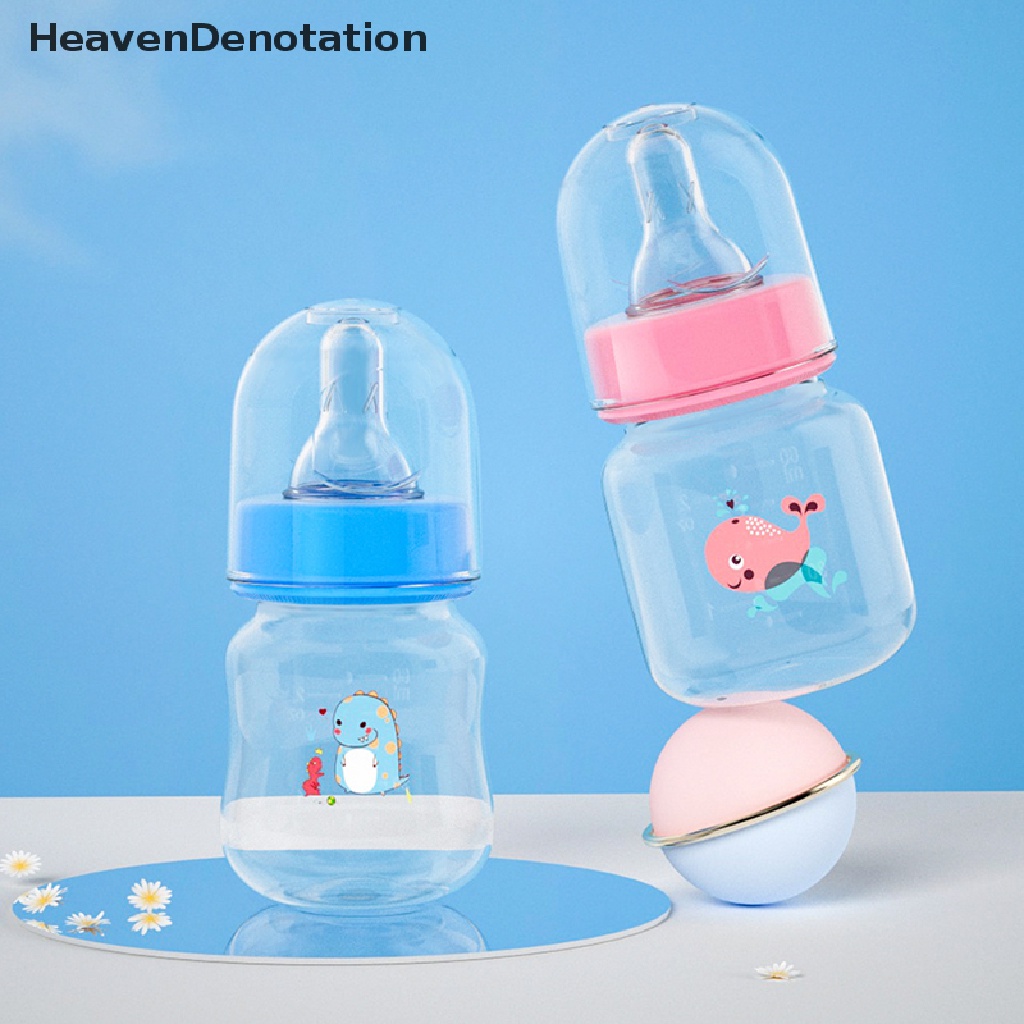 [HeavenDenotation] 60ml Baby Newborn Mini Portable Feeding Nursing Bottle BPA Free Aman Bayi Menyusui Nipple Care Botol Susu Jus Buah HDV