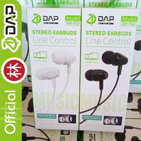 DAP DH-F23 Wired Headset Earphone Hifi Stereo Earbud Bass Built In Mic