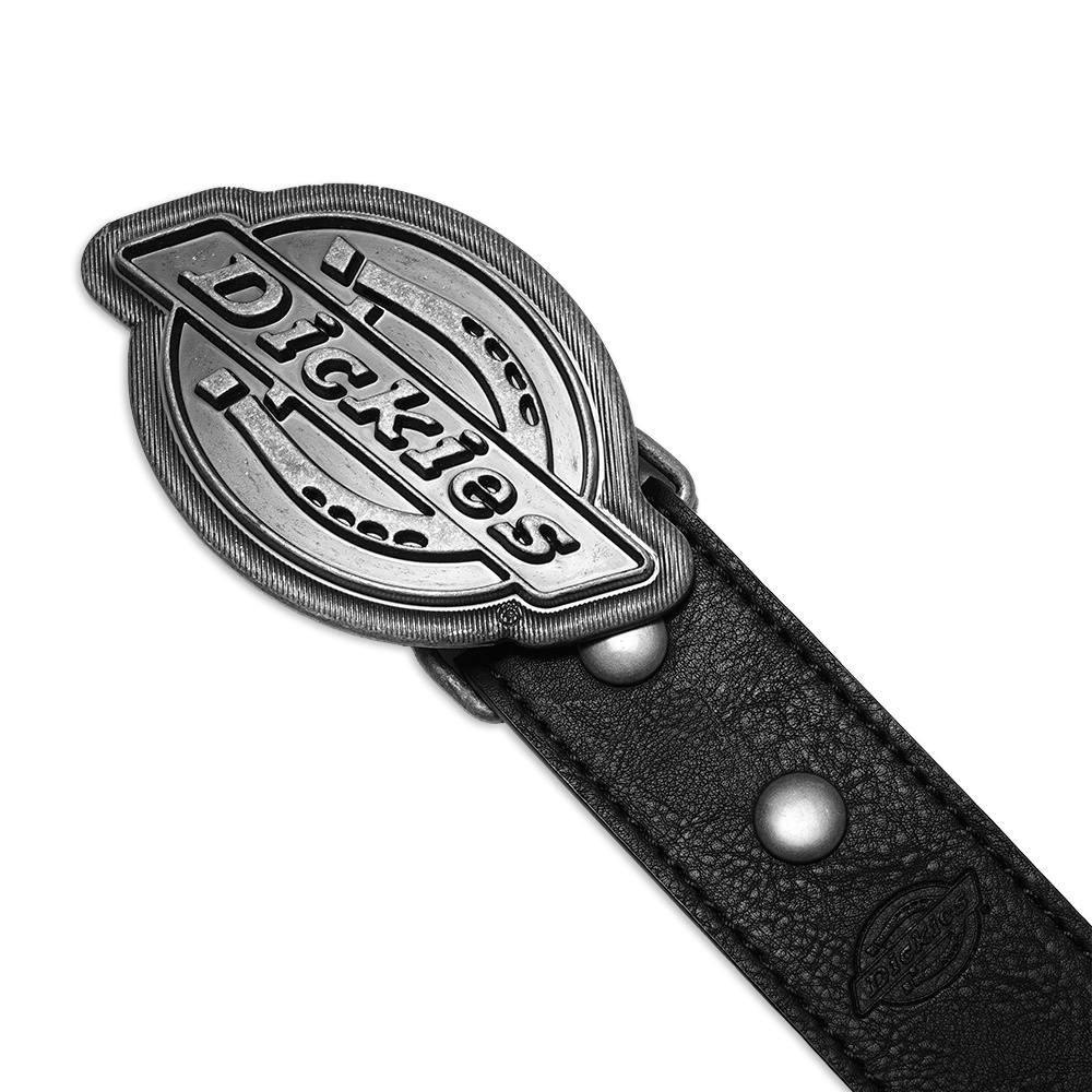 Dickies Oval Plaque Buckle Belt Black