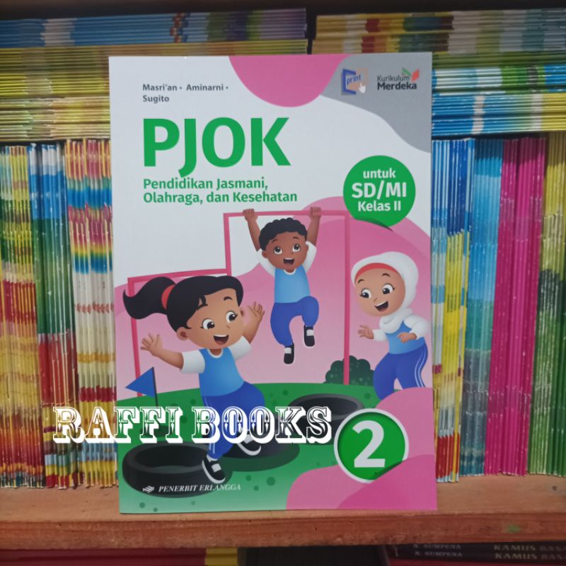 Buku PJOK Kelas 2 SD Kurikulum Merdeka Erlangga Original