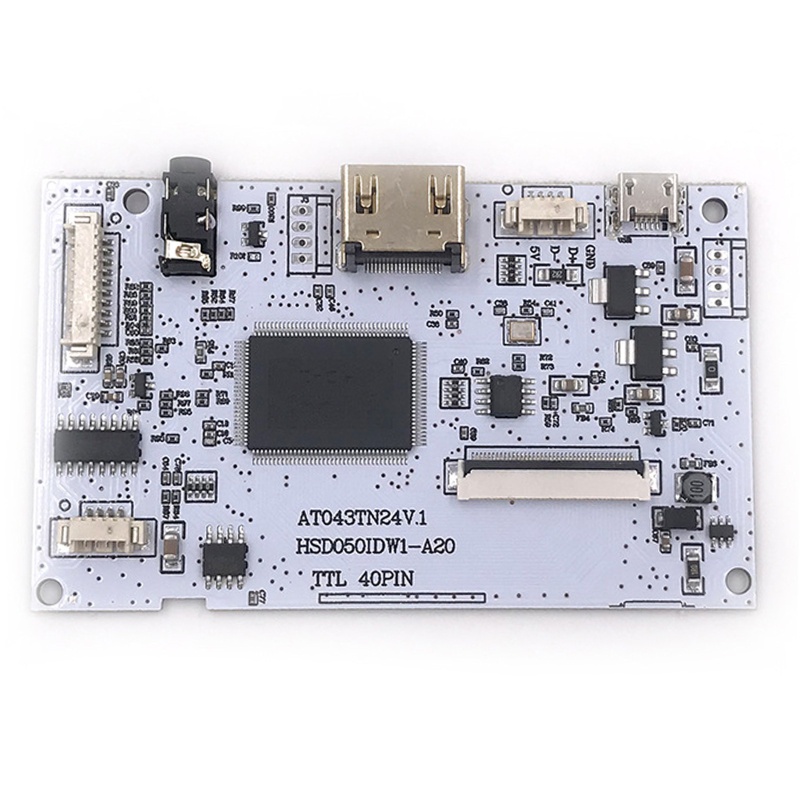 Btsg LVDS Controller Board 40Pin TTL 40Pin Driver Drive Universal Untuk AT043TN24 HSD050IDW