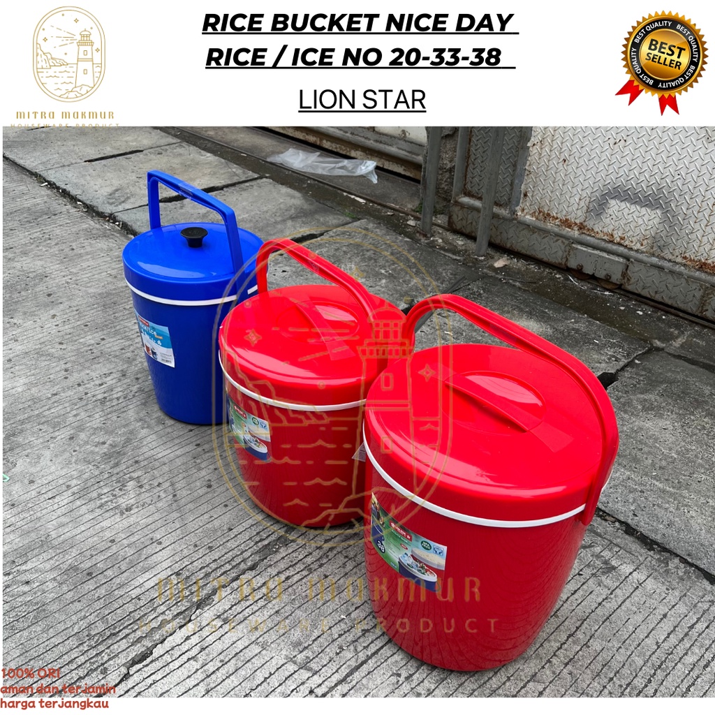 LION STAR - TERMOS NASI / ES NICE DAY 20-33-38 LITER / THERMOS RICE BUCKET / ICE