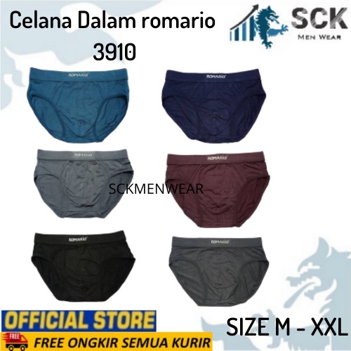 [ISI 1] CD Pria ROMARIO 3910 Model BOXER Bahan Katun Premium