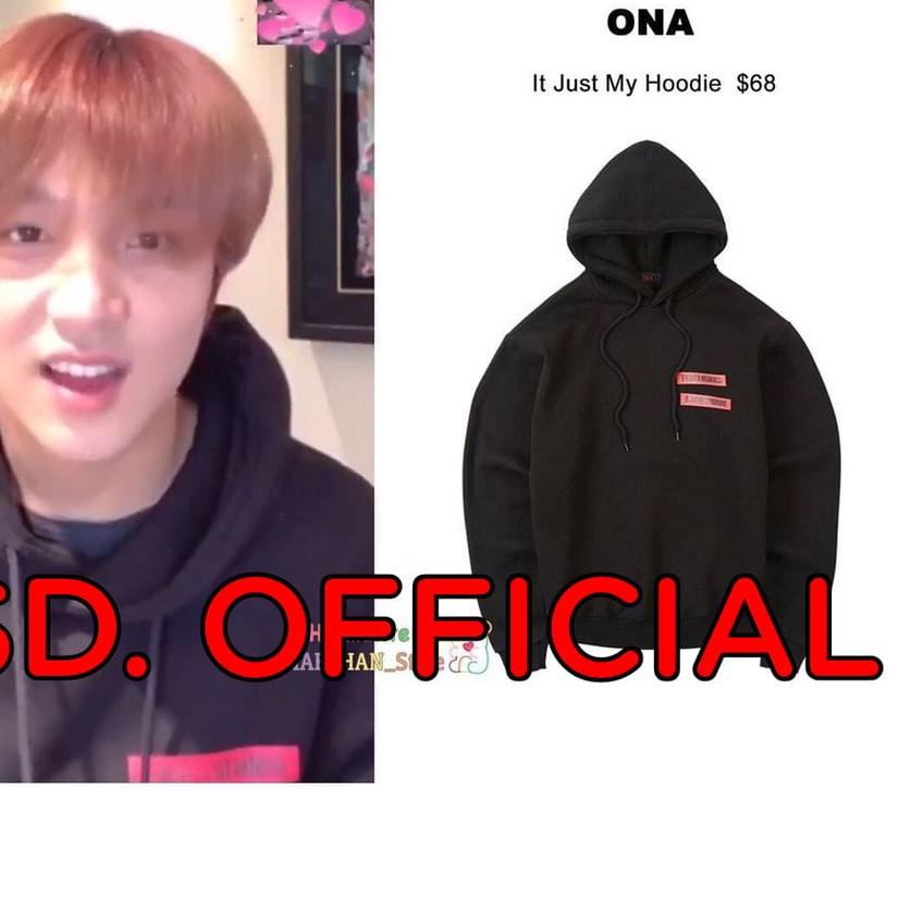 ☆ Jaket hoodie jumper nct haechan ona it just logo ➸