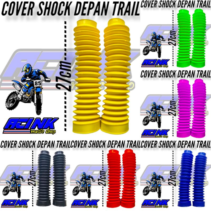 Karet shock depan universal cover as shock trail ( Harga sepasang ) panjang 27cm