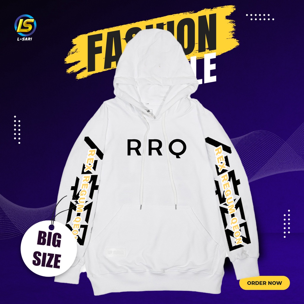 JAKET RRQ HOSHI 2022 TERBARU MELIOR BIG SIZE S M L XL XXL 3XL 4XL 5XL JAKET HODIE RRQ ANAK MOBILE LE