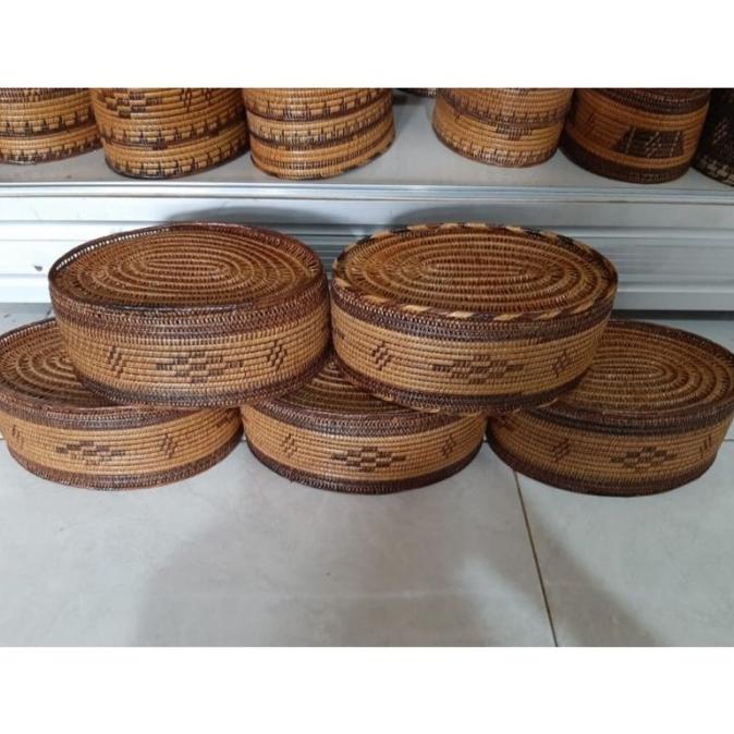 Promo Kopiah Rotan Peci Rotan Songkok Gusdur Kualitas Premium Motif