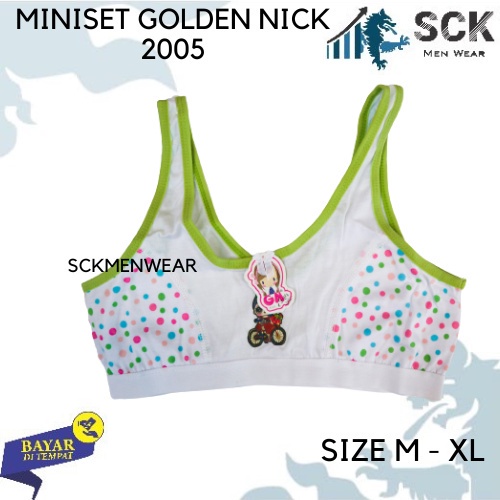 [ISI 3] Miniset GOLDEN NICK SA 2005 Anak Remaja / Miniset Abg Warna / Pakaian Dalam Putih - sckmenwear GROSIR