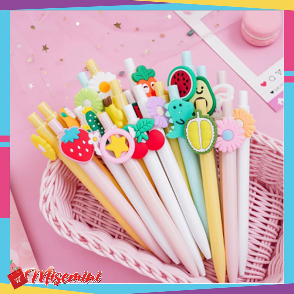 

Ⓜ️ Ⓜ️Pulpen Karakter Kartun Buah Pena Gel Motif Karakter Lucu Pen Cute Student Japanese