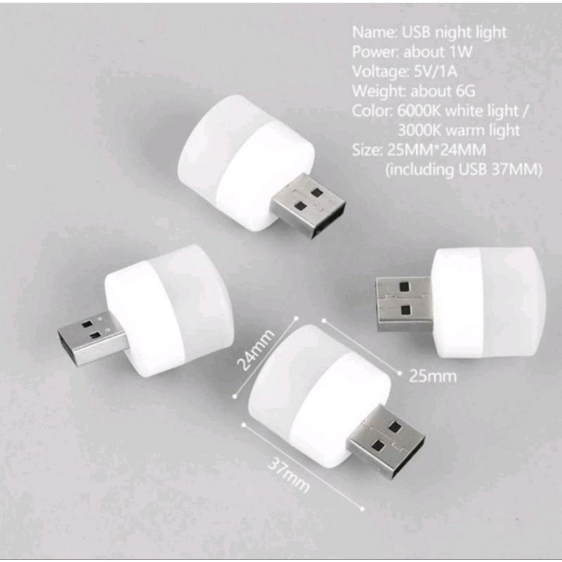 EMERGENCY LAMP / LAMPU USB LED MINI PORTABLE PRAKTIS