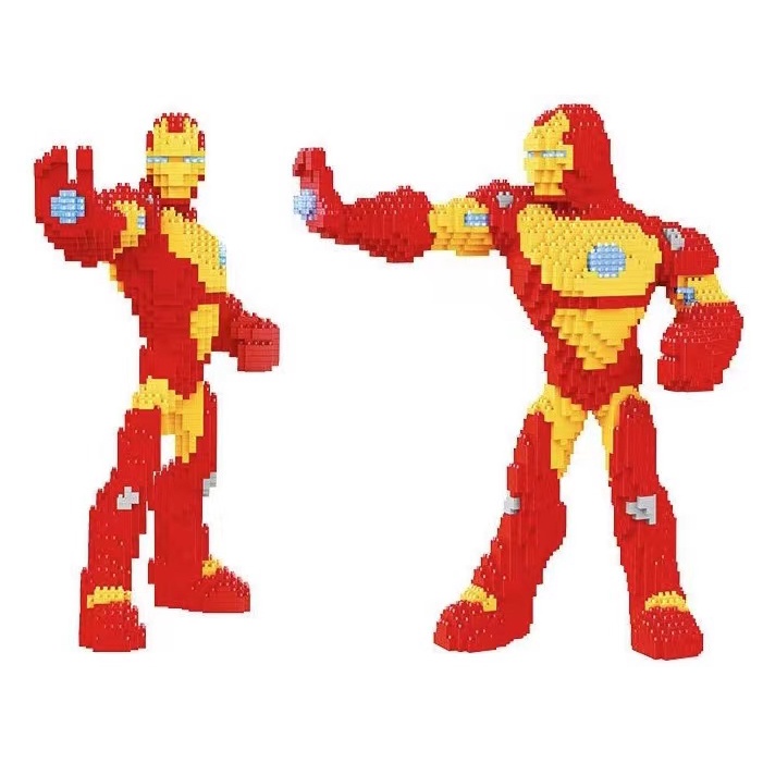 Miniatur Sisipan Partikel Kecil Model Blok Bangunan Mainan Avengers Marvel Superhero Spiderman