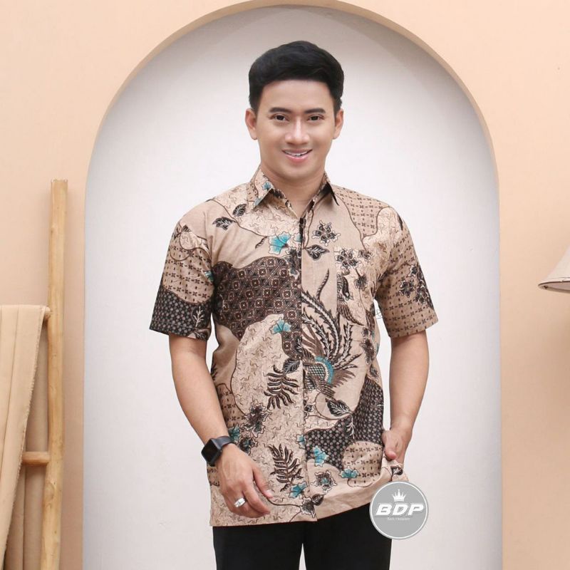 BATIK KATUN POLYMICRO LENGAN PENDEK PRIA TERBARU HALUS LEMBUT