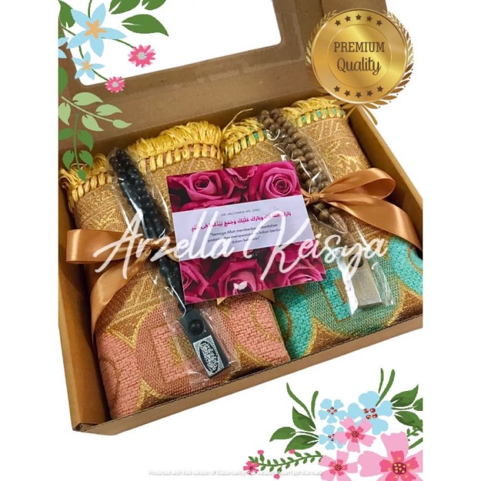 

(COD) Paket Kado Pernikahan Sajadah Couple Turki Hampers Hadiah Wedding PIHJ