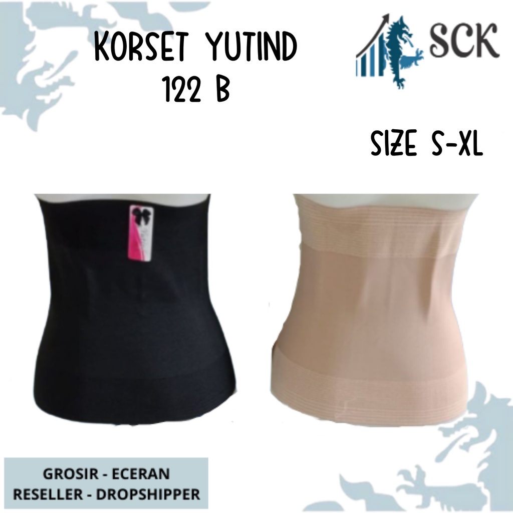KORSET Pengecil Perut YUTIND 122 B PENDEK PENGAIT / Stagen Pelangsing Wanita Pasca Melahirkan - sckmenwear GROSIR