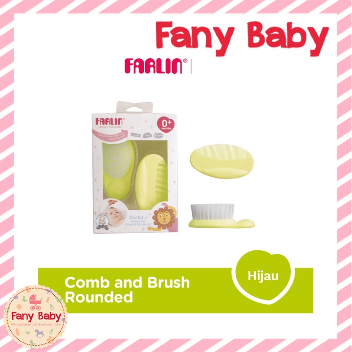 FARLIN BABY HAIR COMB &amp; BRUSH SET [ BF-150A ]