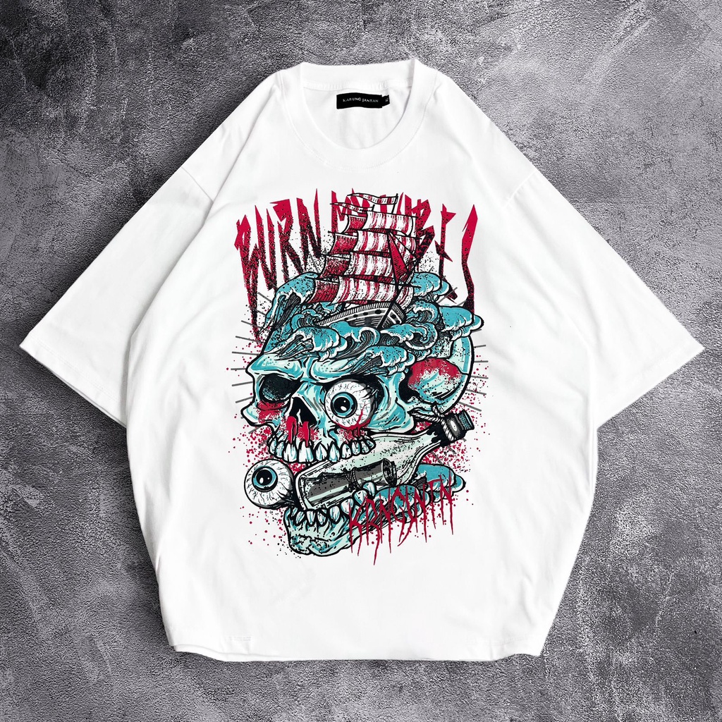 [Oversize] BAJU KAOS OVERSIZE / OVERSIZE T-SHIRT &quot;Pirate Skull&quot;