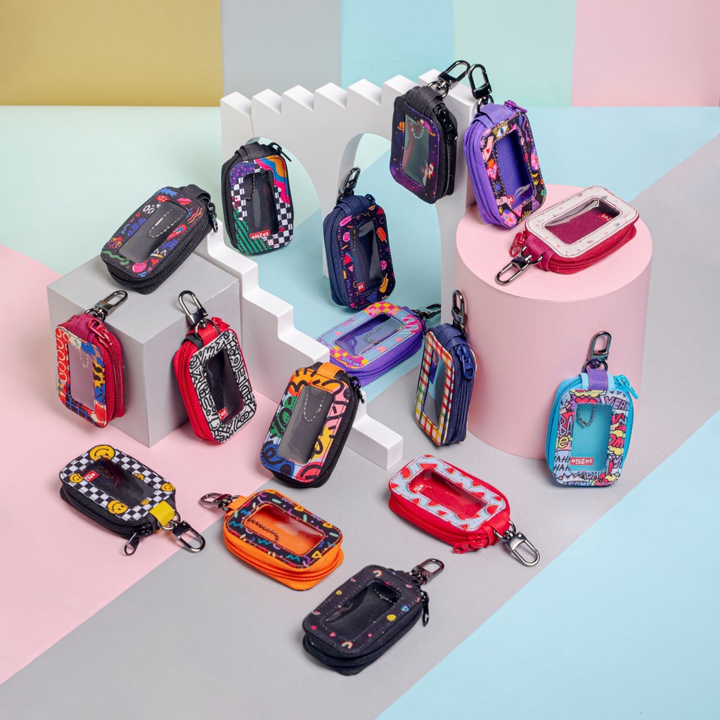 Dompet Keyless Remote Motor Mobil Gantungan Kunci Sarung Remot Full Print