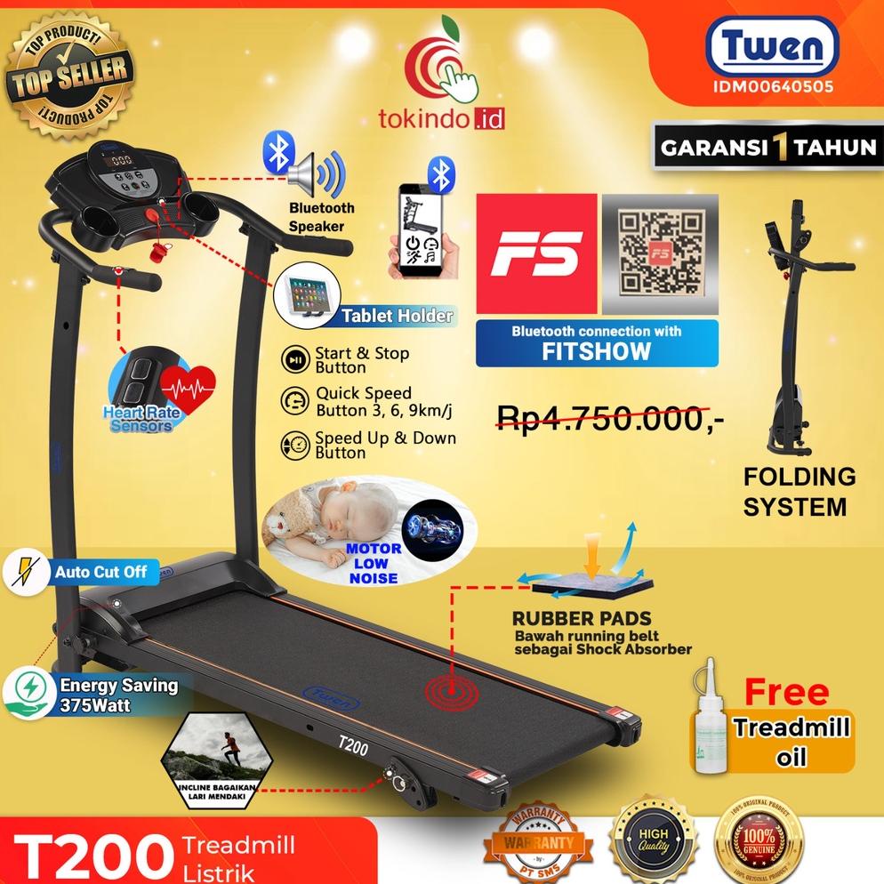 Twen T198 T198i T199 T200 T200WA Treadmill Elektrik Motorized Treadmill Listrik Treadmil