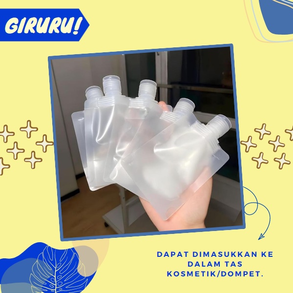 Botol Refill Sabun Cair Travel Plastik Fliptop Travel Organizer / Travel Botol Refill Tempat Sabun Cair Travel Plastik Fliptop Travel Bottle Cosmetic Lotion / 30 / 50 / 100ml Tas Dispenser Lotion Model Lipat Tahan Bocor Corong Untuk Travel Serbaguna Best