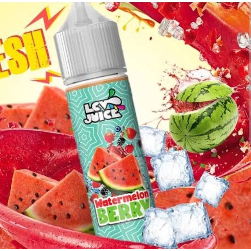 60ml watermelon berry semangka lcv liquid