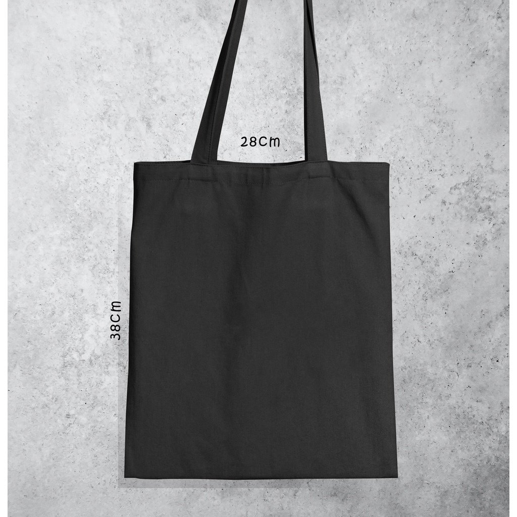 Tote bag Anime Totoro Hitam Tote bag premium Totebag seleting totebag Termurah Bahan Blacu