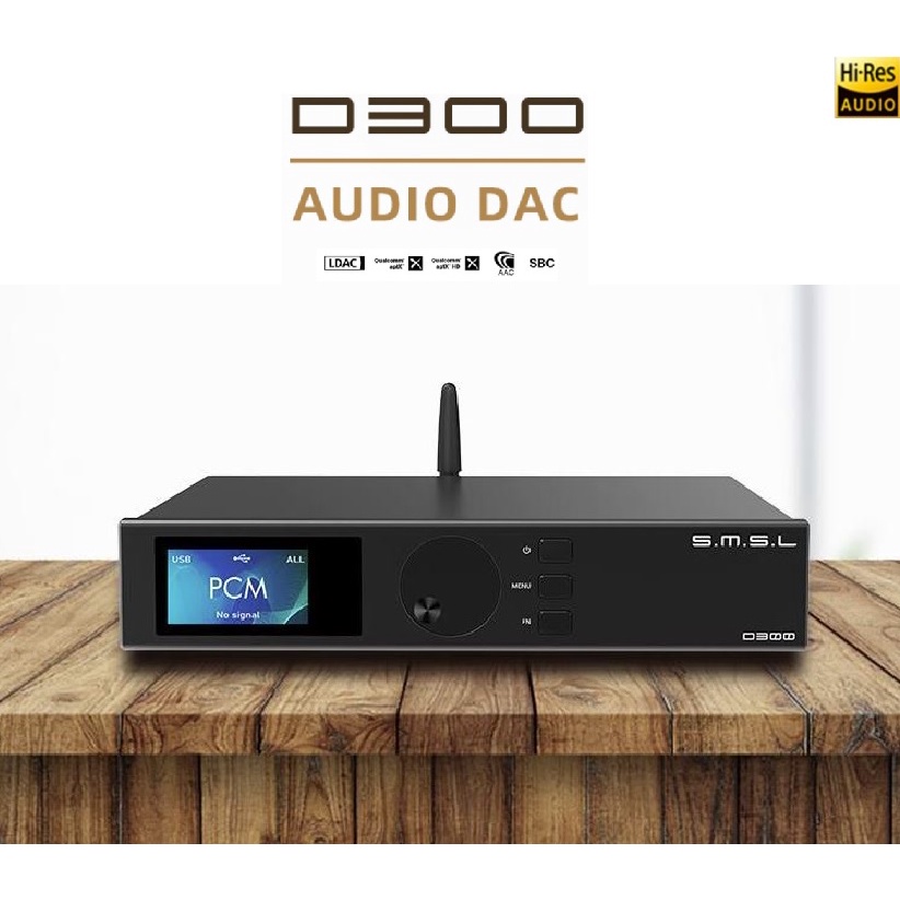 SMSL D300 Hi-Res USB DAC bluetooth