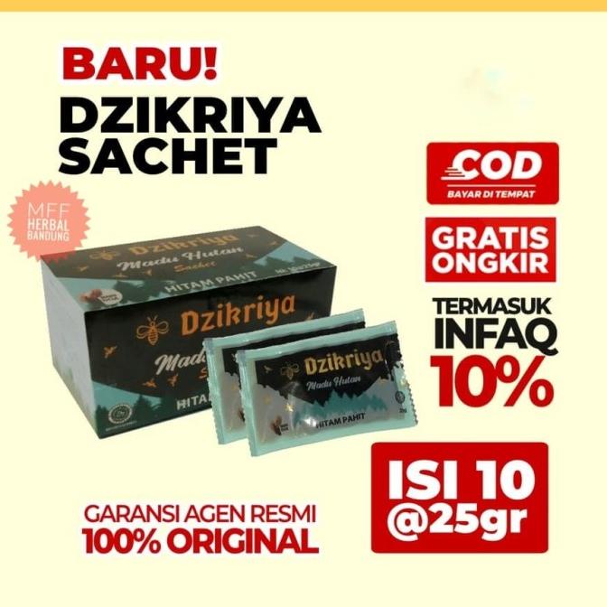 

MADU DZIKRIYA SACHET 1 PACK ISI 10 SACHET HUTAN PAHIT - HUTAN SUPER
