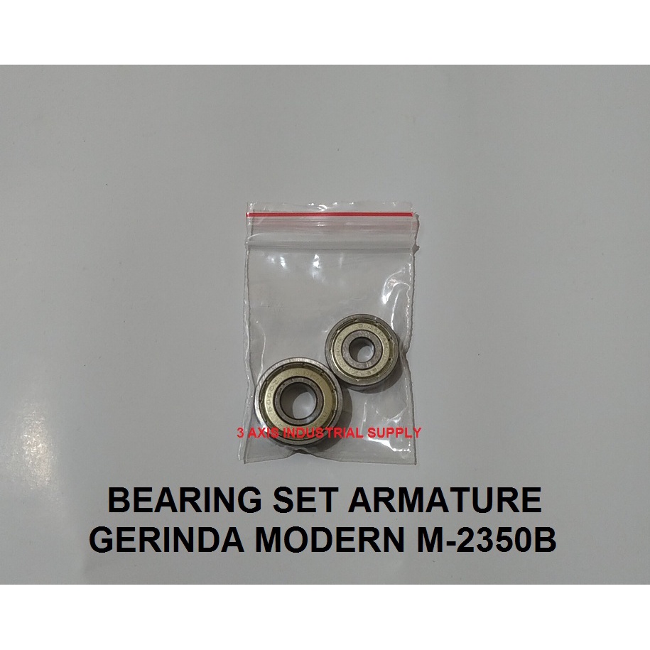 Bearing Set Armature Mesin Gerinda Modern M 2350B - Depan Belakang