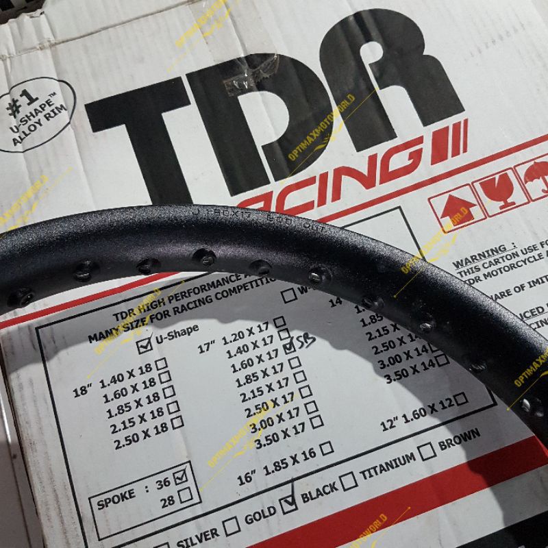VELG PELK TDR U SHAPE BLACK 140 160 RING 17 ORIGINAL