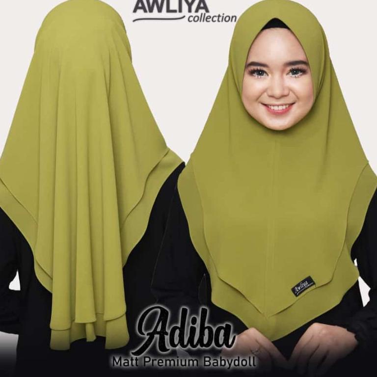 Stok Terbatas Kerudung adiba / ori awliya collection / kerudung ceruty premium / grosir jilbab
