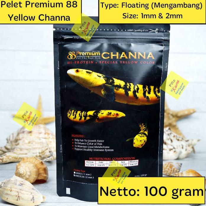 Nikmati 2.2 Promonya Pelet Ikan Yellow Channa Premium 88 | Floating 100 gr | Pakan Channa maru ys au