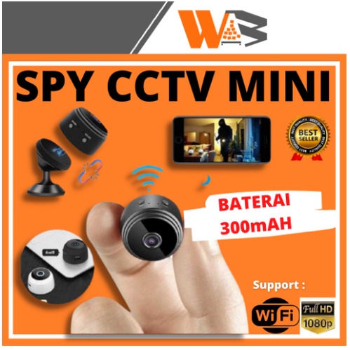 CCTV Mini Tersembunyi Tanpa Kabel Kamera Pengintai