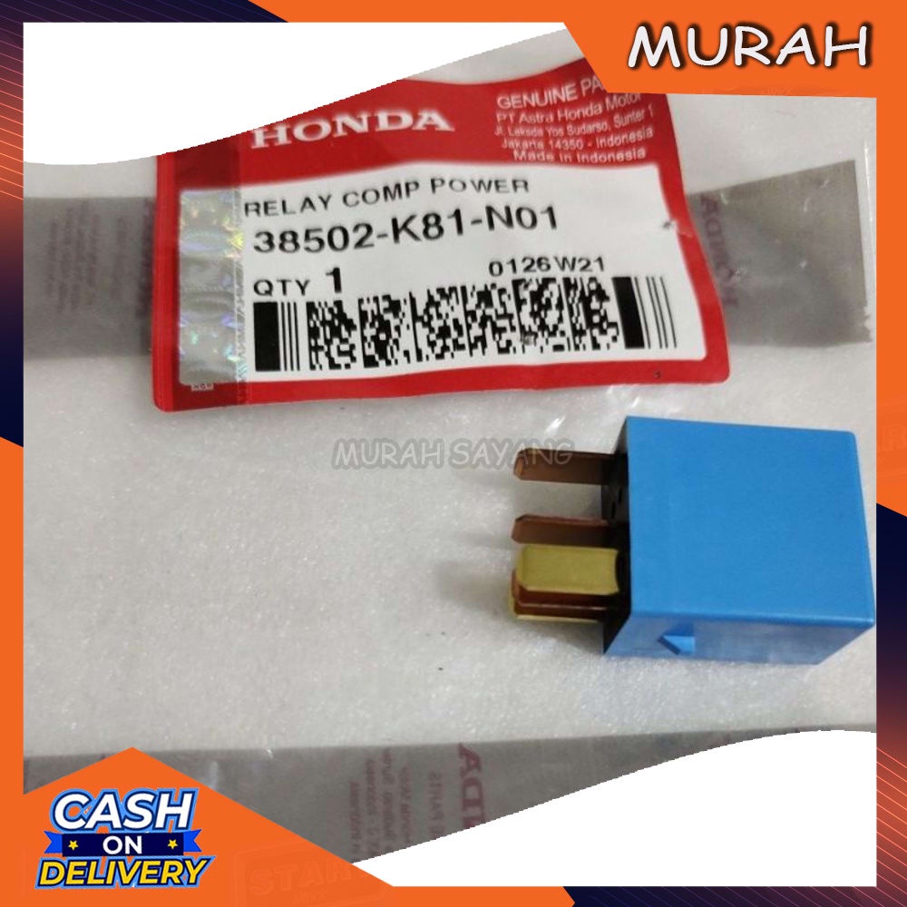 Relay Comp Power Relay Pengisian Honda Beat FI 201-2017 Esp pop Scoopy Original 38502-K81-N01