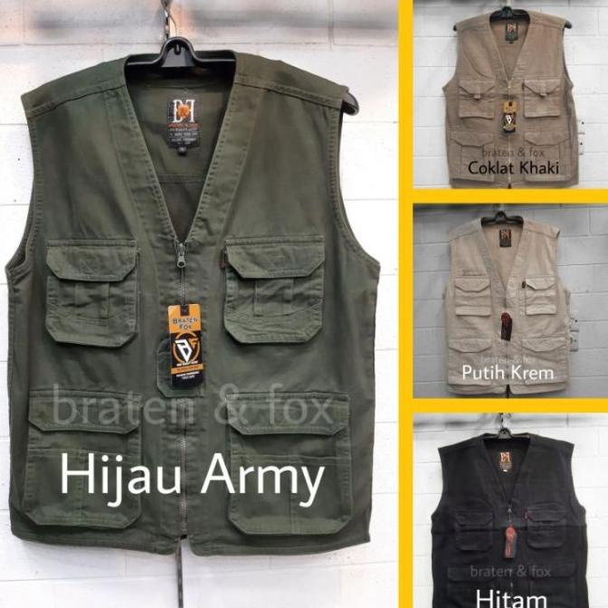 Rompi Kanvas Outdoor (Oblong) | Seragam | Tactical Vest | Mancing |