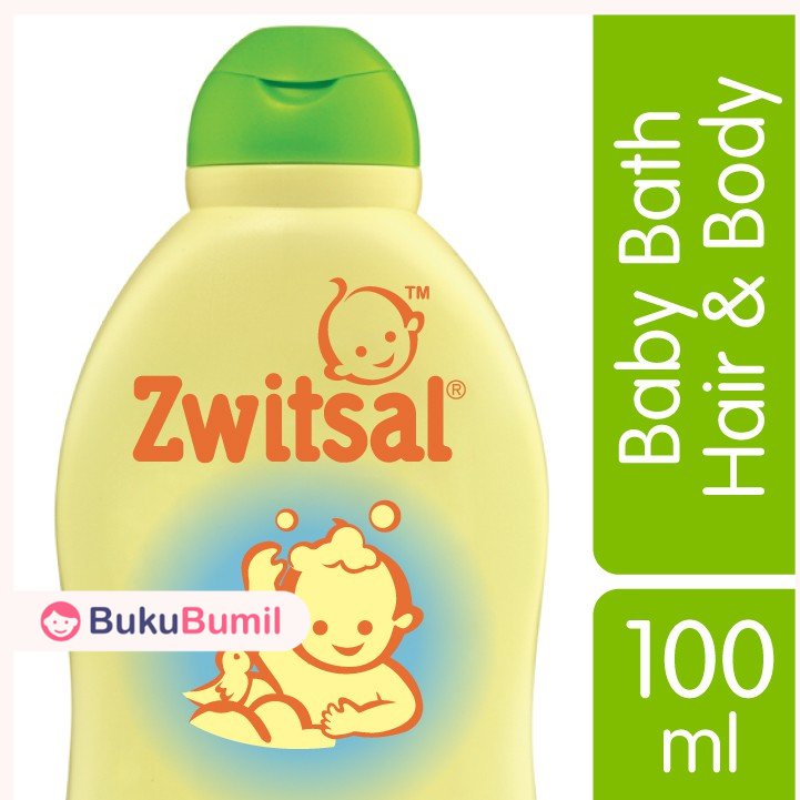Zwitsal Perlengkapan Mandi Bayi Sabun & Shampo Baby Natural Hair And Body 100 ml
