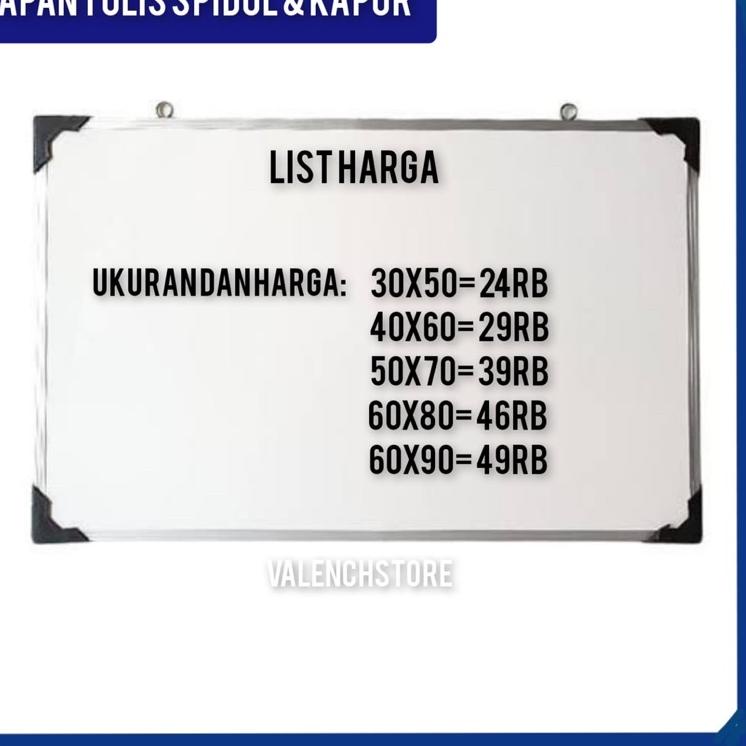 

U28 Papan Tulis 60X90cm Spidol dan Kapur Whiteboard / Blackboard Ukuran 60X90 TERBAIK ヲ