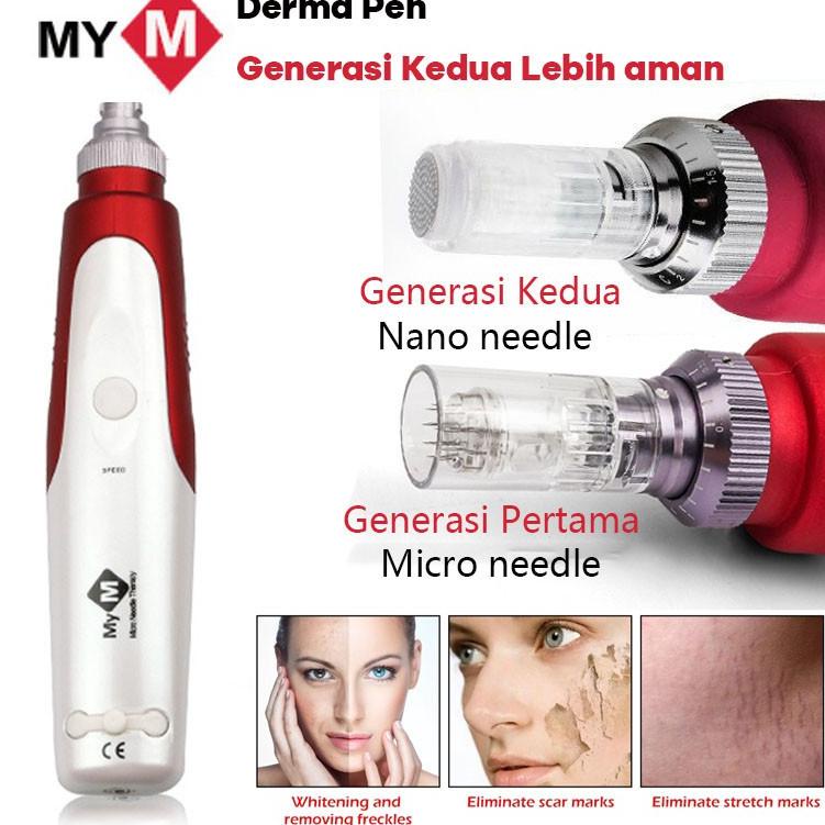 ✾ Original MY-M Alat Dermapen  Bopeng Nano Needle BB Glow 100% Termurah Jarum Naik Turun MYM Mts ➾