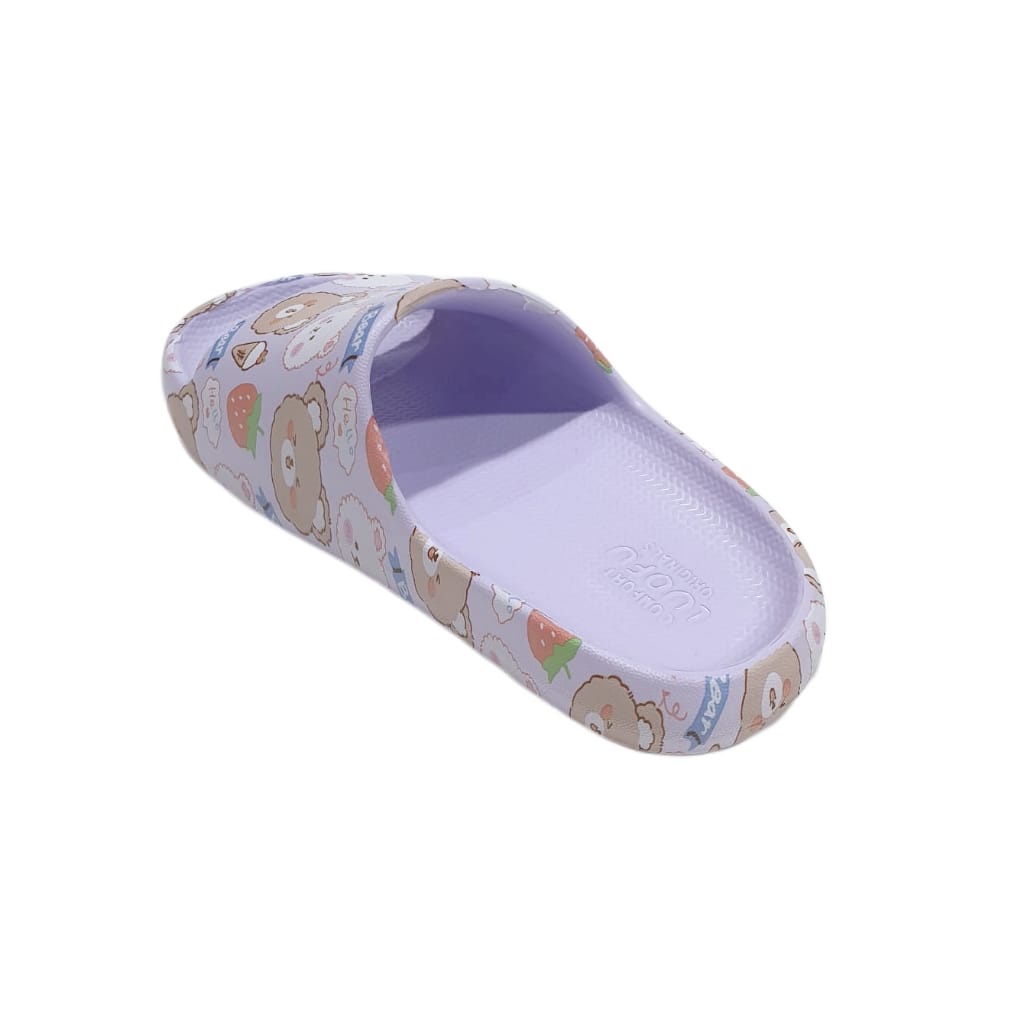 LUOFU ORIGINAL jelly sandal karet empuk murah anak selop sendal cewek import E6224K-E32
