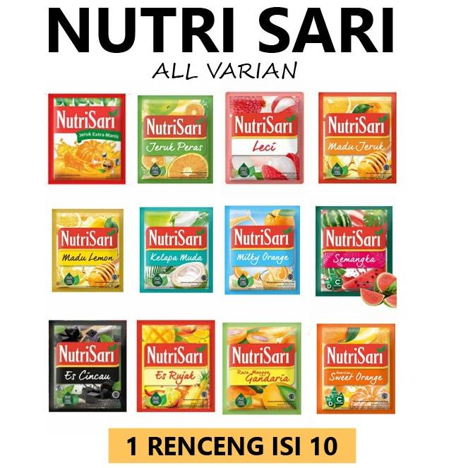 

Y95 NUTRISARI renceng isi 10sachet SUPER LARIS や