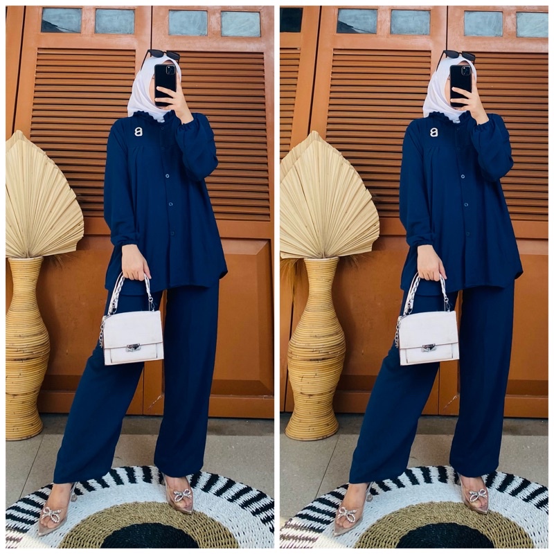 setcel bahan crincle / setcel crinkle / setelan crinkle