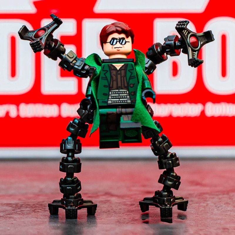 Marvel Superhero Spider-Man Avengers Alliance Active Tentacle Robotic Arm Minifigure Dr. Mainan Minifigure Gurita