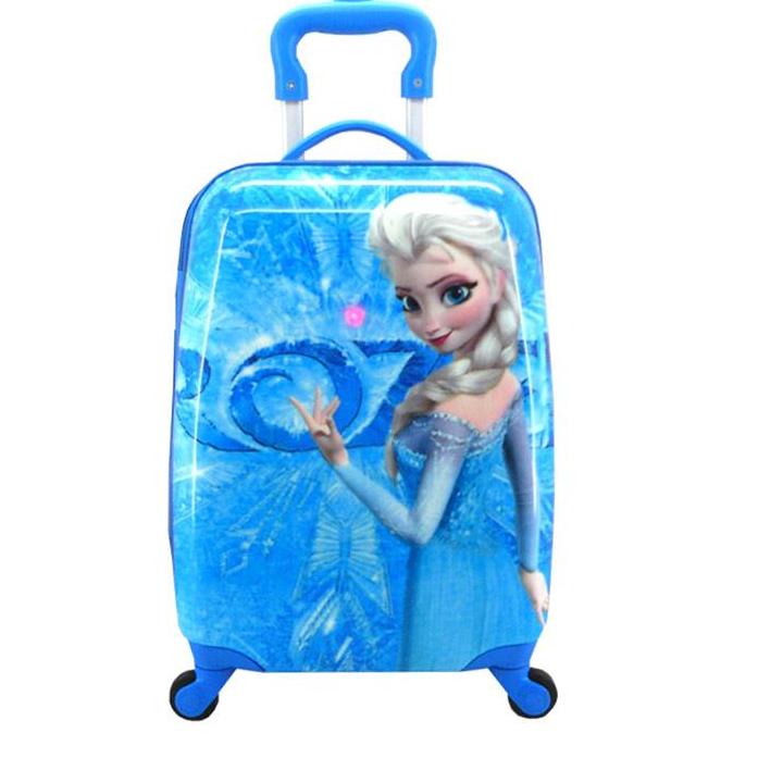 Limited Productu1U5g TAS KOPER ANAK TAS TROLI ANAK TRAVEL BAG ANAK TAS KABIN 16 INCHI KARAKTER FROZE
