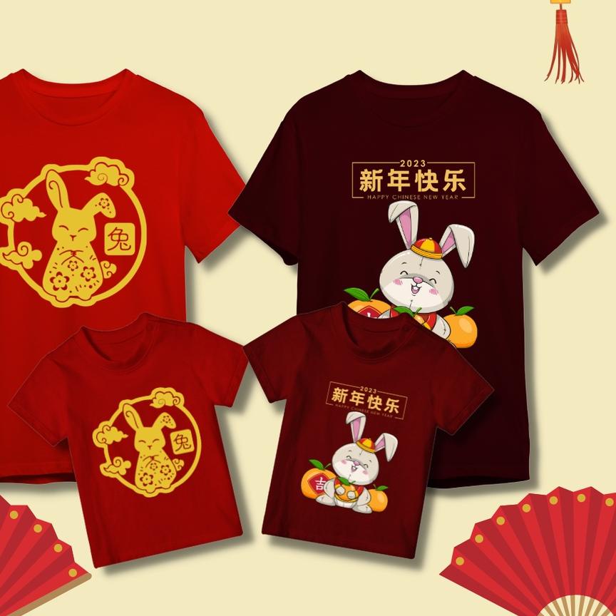 ◄ KAOS IMLEK 2023 KELINCI SHIO / BAJU IMLEK KELUARGA / SHIO RABBIT ✻