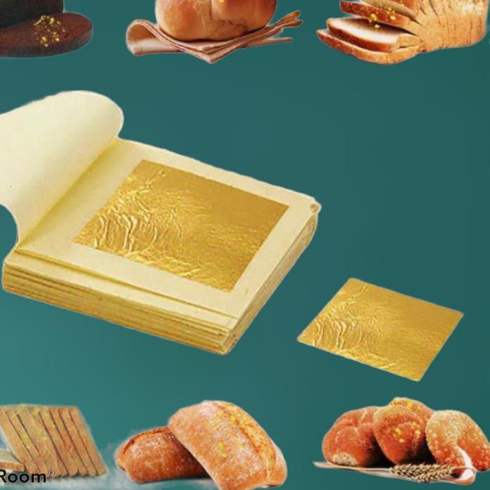 

▼ GOLD EDIBLE LEAF SHEET KERTAS MAS FOOD GRADE 24K 10Lembar ♪