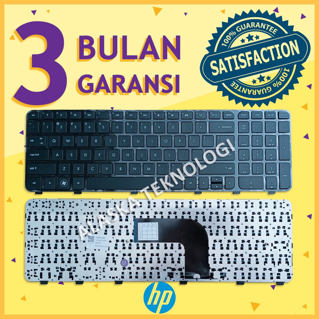 Keyboard Keybord Kibord Kibod Kibot Laptop Notebook HP Pavilion DV6-7000 DV6-7100 DV6-7000xx DV6-709