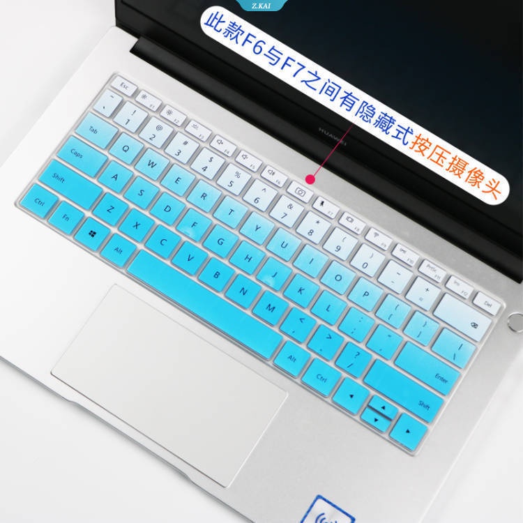 Skin Cover keyboard 14 &quot;Tahan Air Pelindung Kulit HUAWEI MateBook D14 2020 (R5 3500U/8GB/512GB/Linux) Masker keyboard Silikon [ZK]