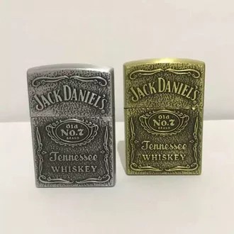 Korek Api Roda Model ZP Motif Timbul Jack Daniel's gold silver murah